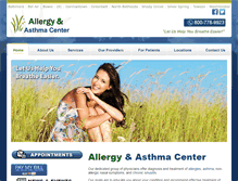 Tablet Screenshot of premierallergist.com